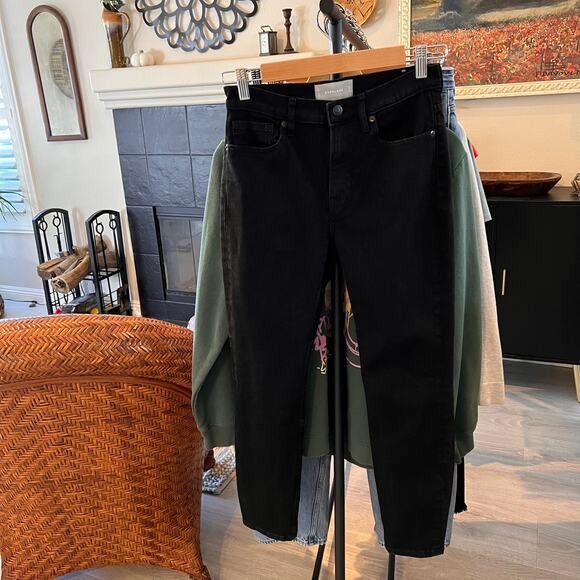 Everlane Jeans Womens Size 27 Black Ankle Denim Tapered Everyday Simple - Picture 16 of 16